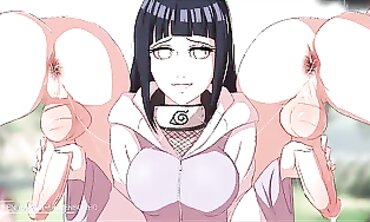 Naruto: Hinata Uncensored Anime Orgy with Ino, Tsunade, Sasuke & Kiba