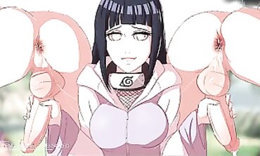 Naruto: Hinata Uncensored Anime Orgy with Ino, Tsunade, Sasuke & Kiba
