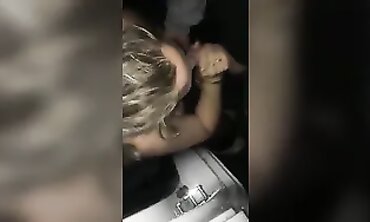 Blonde Fiancee Deep Throats and Takes Doggy Style