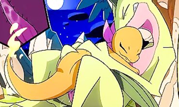 Charmander & Grovyle Yiff Animation with Size Difference and Creampie