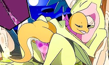 Charmander & Grovyle Yiff Animation with Size Difference and Creampie