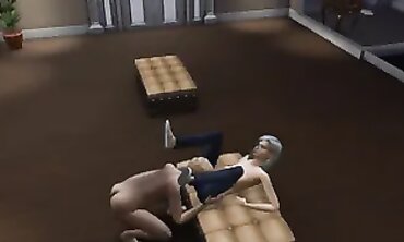 Stepbro Helps Grandpa Screw Granny In 3D Game