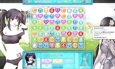 Super Hot MILF Threesome in the Salon - HuniePop 2 Part 5