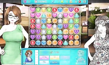 Super Hot MILF Threesome in the Salon - HuniePop 2 Part 5