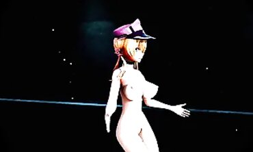Prinz Eugen MMD: Rough Outdoor Group Sex with Goth