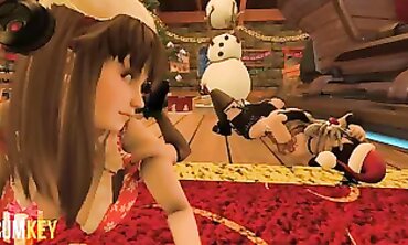 XXXMAS: Three Damsels Have Fucky-Fucky with Mechanical Robots and Fucktoys