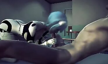 Rei Gets a Thick Creampie POV in 3D Animation