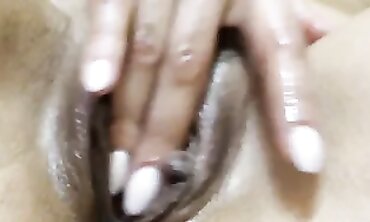 POV: Rebeca Charmes Oiled Solo Masturbation Close-Up