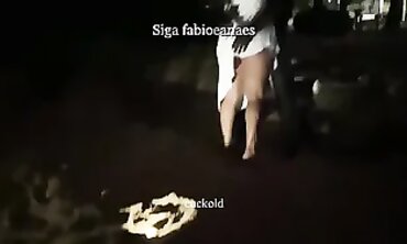 Bi-Racial MILF Dogging on the Beach
