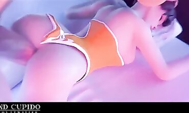 Tracer Home Fuck-a-thon Part 1: Overwatch Hentai with Grand Cupido