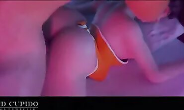 Tracer Home Fuck-a-thon Part 1: Overwatch Hentai with Grand Cupido