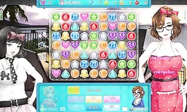 HuniePop 2 Part 6: Mature Threesome with Two Elder Women