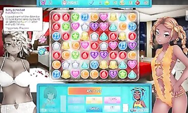 HuniePop 2 Part 6: Mature Threesome with Two Elder Women