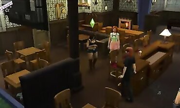 Brunette Suntan Gets Nude in Bar for FFM Threesome with Bombshell
