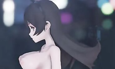 MMD: Amber's Donut Crevasse Gets Humped