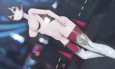 MMD: Amber's Donut Crevasse Gets Humped