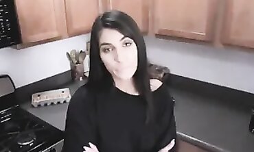 POV: Stepsister Takes Brother's Big Dick Deep Throat