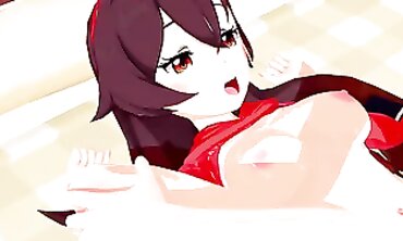 Amber Genshin Impact 3D Hentai Animation