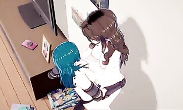 Byleth Rides Dorothea's Strap-On in Rough Lesbian Fire Emblem Hentai