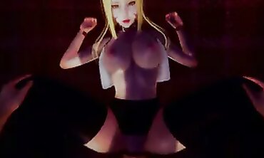 Ahri Tears Up With A Stranger On A Crimson Bed | 3D Toon