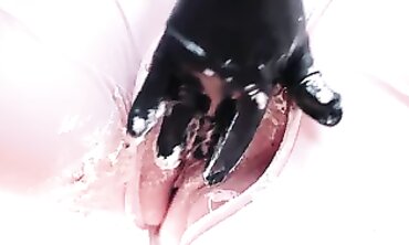 POV Solo MILF Masturbates with Cake Food Play
