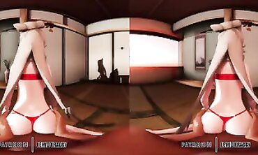 Ningguang VR Hardcore Reverse Cowgirl 4K MMD