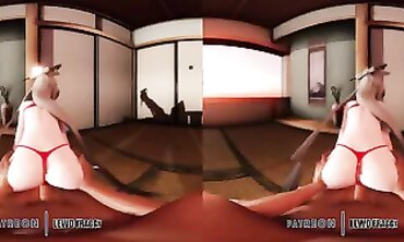 Ningguang VR Hardcore Reverse Cowgirl 4K MMD