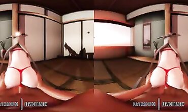Ningguang VR Hardcore Reverse Cowgirl 4K MMD