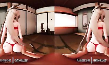 Ningguang VR Hardcore Reverse Cowgirl 4K MMD