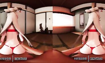 Ningguang VR Hardcore Reverse Cowgirl 4K MMD