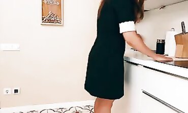 Czech MILF Maid Gets Rough Anal Creampie