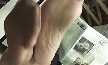 POV: Love's Stockinged Feet Press Against Your Face