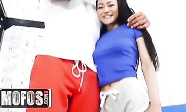 Tattooed Petite Rae Lil' Black Gets Big Cock Workout
