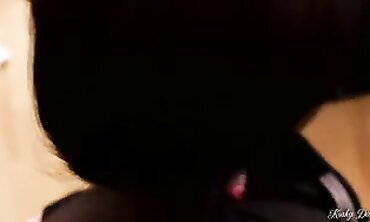 POV Brunette Swallows Deep Throat Cum
