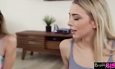 POV: Petite Blonde Step-Sister's Best Friend Gets A Rough Blowjob