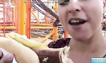 Eva and Joy Get Creampied Outdoors by a Stranger