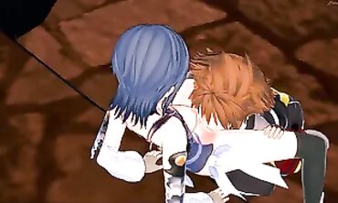 Sora and Aqua Get Naughty at the Hot Springs