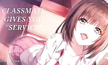 Lewd Kawaii ASMR Classmate POV Blowjob