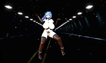 MMD Azur Lane St. Louis & Honey: Busty Anime Orgy