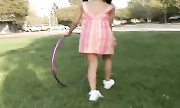 Lela Star Strips and Plays in the Park with Pigtails