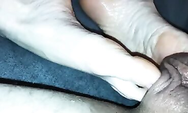 Amateur Czech MILF Enjoys a Dirty Toejob POV