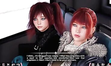 Tamara and Johanna's Double Homework: 3DCG FFM Threesome