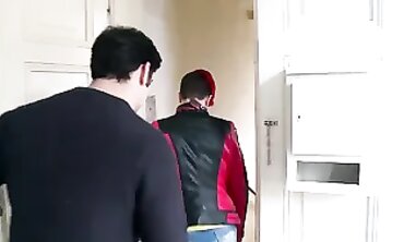 Redhead Punk Neighbor Seduced by Manu Magnum in Berlin