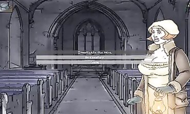 Delirium: Lovecraftian Visual Novel Part 5 - Rough Nun Blowjob