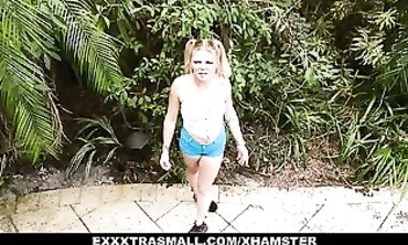 Petite Blonde Nade Nasty Takes a Big Cock in Bikini