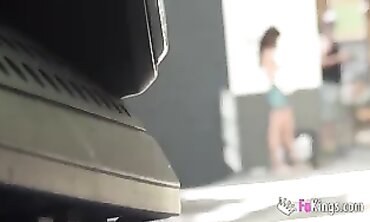 Masonia Gets Caught on Hidden Cam: Amateur European Blowjob & Doggystyle