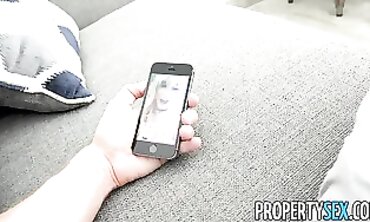 Princess Bony Blondie Takes Landlord's Huge Dick