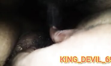 POV Creampie with Hairy Babe Angelina