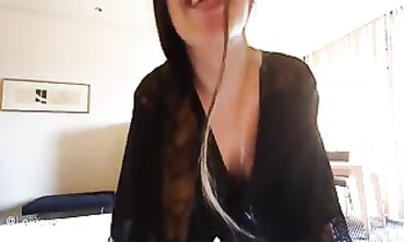 POV: Brunette Stepmom Drains Me With A Handjob