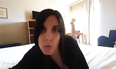 POV: Brunette Stepmom Drains Me With A Handjob